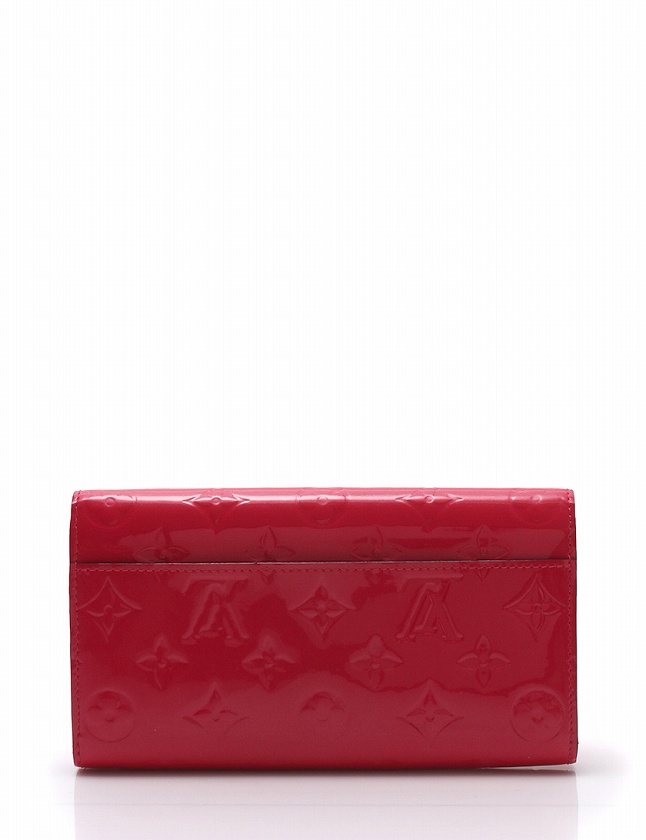 Louis Vuitton モノグラム ポルトフォイユサラ ピンク エナメル