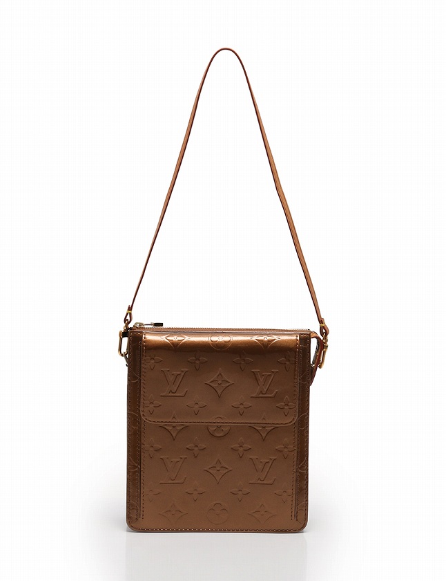 ルイヴィトン ヴェルニ モット ショルダーバッグ 綺麗 ブロンズ 