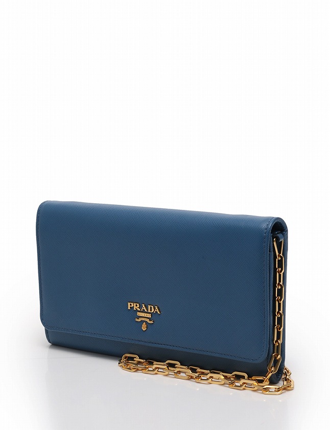 プラダ PRADA チェーンウォレット ショルダーバッグ ポシェット 長財布 