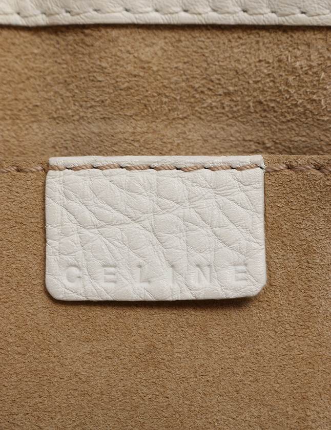 セリーヌ CELINE ハンドバッグ ブギーバッグ 白 ホワイト レザー 保存