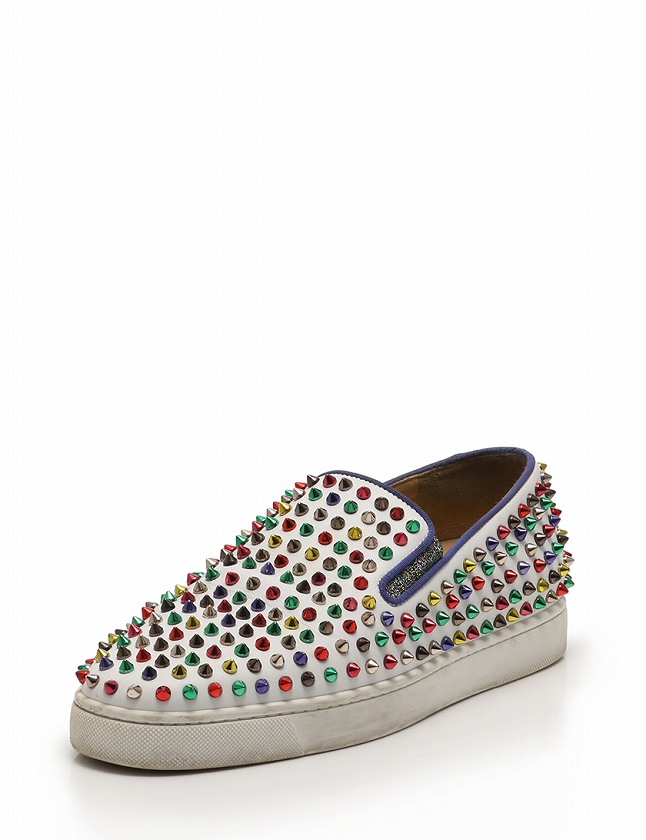 Christian Louboutin スタッズ スリッポン 44