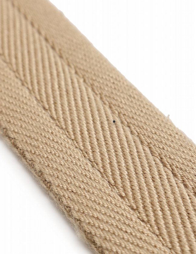 プラダ PRADA ベルト 布ベルト ベージュ 茶 小物 95 38 コットン 綿