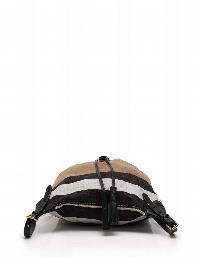 バーバリー BURBERRY バックパック リュック ベージュ 赤 黒 チェック 