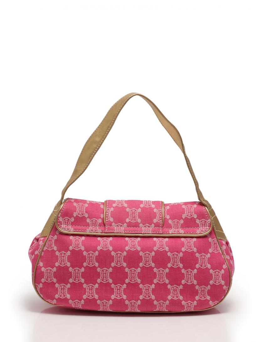 セリーヌ CELINE ショルダーバッグ マカダム ピンク ゴールド