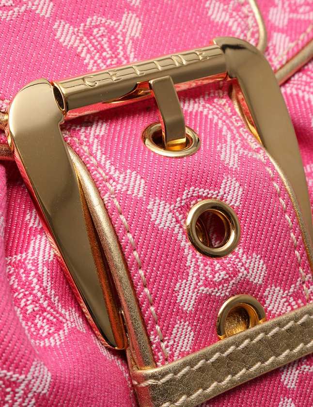 セリーヌ CELINE ショルダーバッグ マカダム ピンク ゴールド 