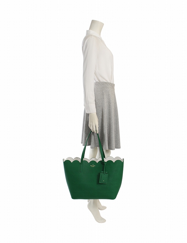 kate spade 緑のトートバッグ／美品 ケイトスペードニューヨーク kate spade new york バック