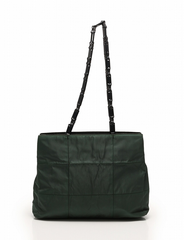 プラダ PRADA トートバッグ ショルダーバッグ カーキ 緑 ナイロン 保存 