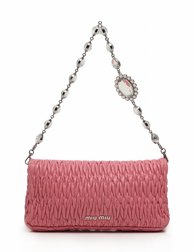 ミュウミュウ miumiu クラッチバッグ ショルダーバッグ ナッパ  