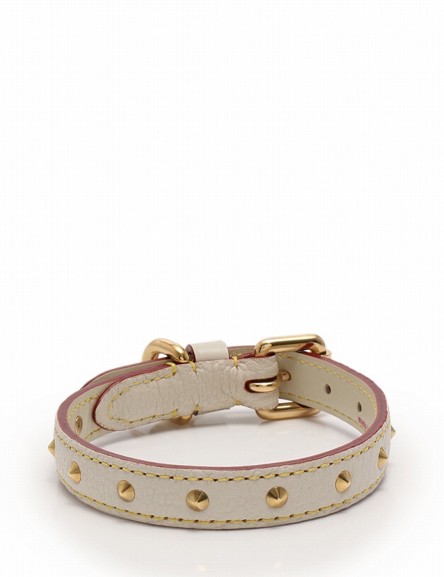 ルイヴィトン LOUIS VUITTON ペット用首輪 スハリ 白 ホワイト