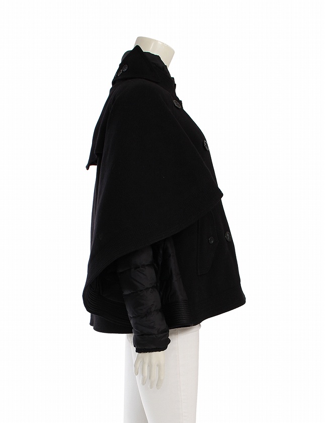 モンクレール MONCLER ダウンジャケット ポンチョデザイン 黒