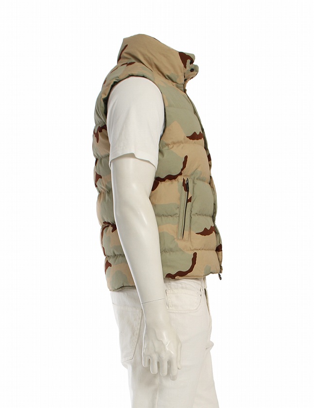 モンクレール MONCLER ダウンベスト ティブ カーキ 緑 ベージュ 茶 S