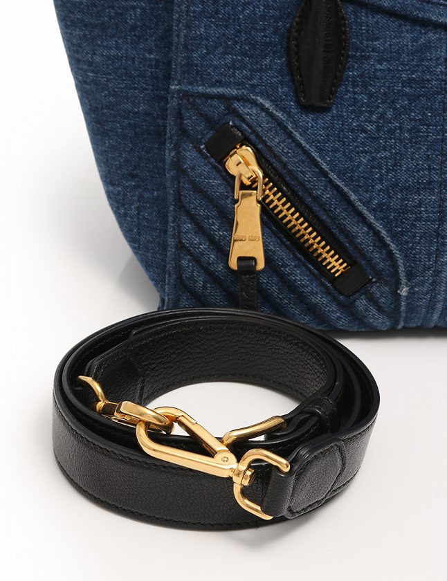 ミュウミュウ miumiu ハンドバッグ ショルダーバッグ デニム