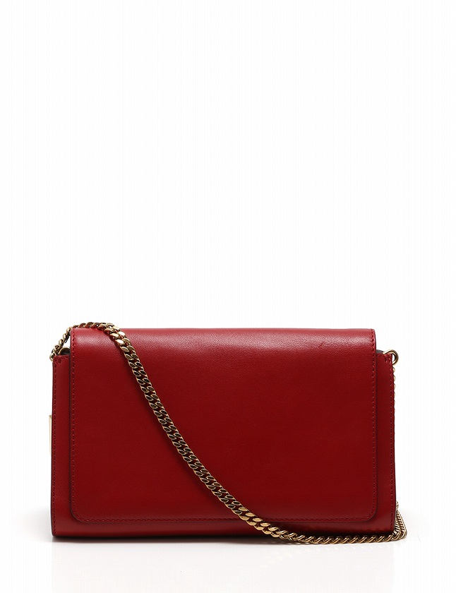 クロエ CHLOE ショルダーバッグ ポシェット エル チェーン 赤 レッド 