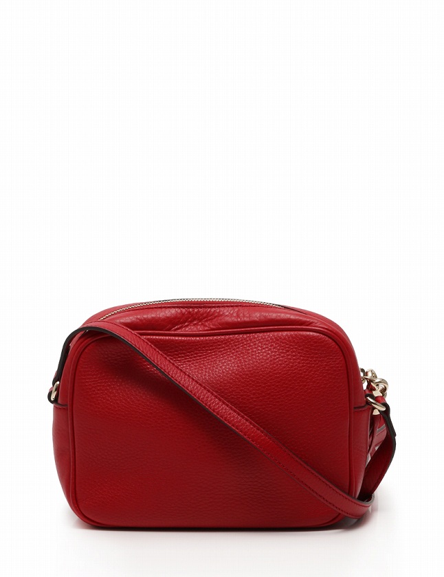 グッチ GUCCI ショルダーバッグ ポシェット ソーホー 赤 レッド レザー 