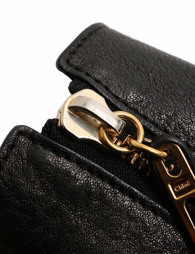 クロエ CHLOE ショルダーバッグ ヴァネッサ 黒 レザー ギャラ