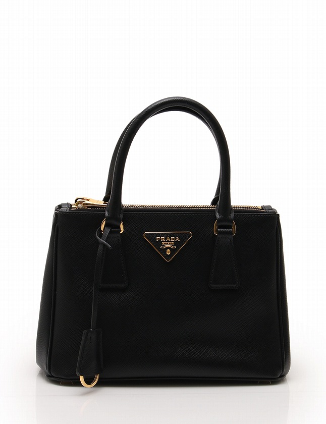 プラダ PRADA ハンドバッグ ショルダーバッグ ガレリア 黒 ブラック 