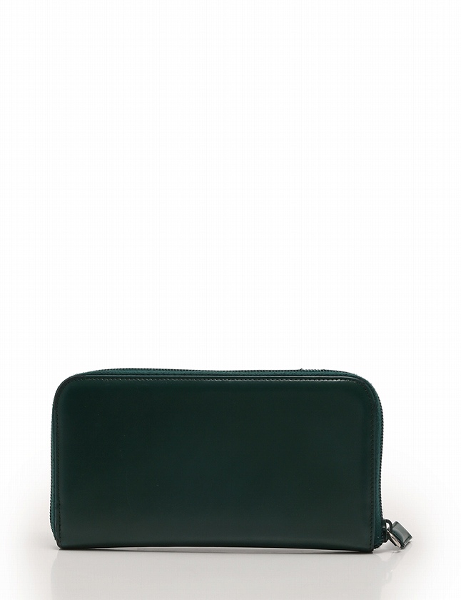 プラダ PRADA 長財布 ラウンドファスナー 緑 グリーン 小物 レザー