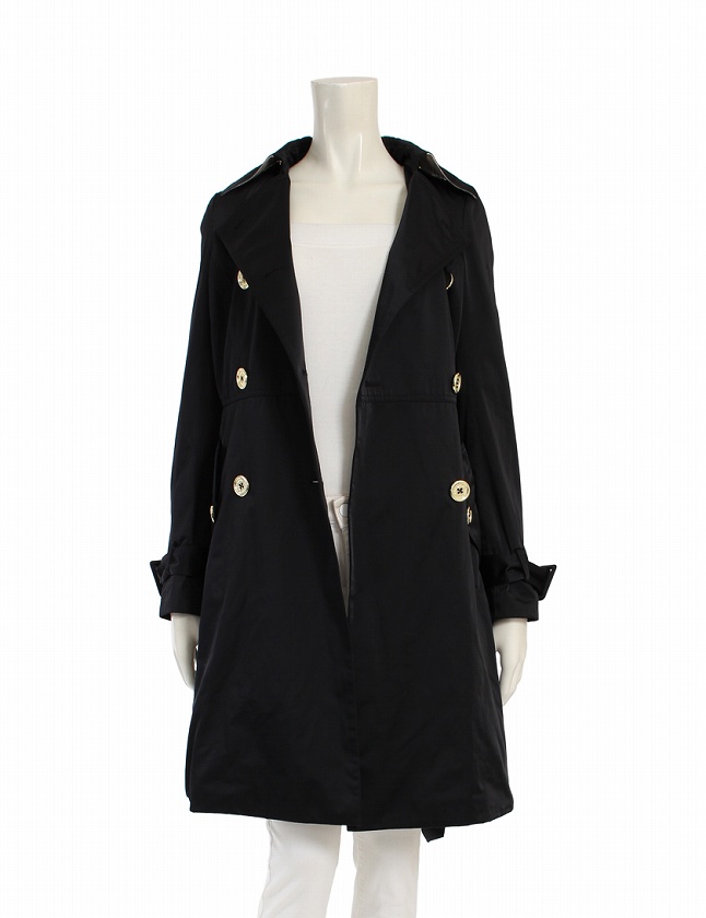 ケイトスペード KATE SPADE トレンチコート ロングコート 黒