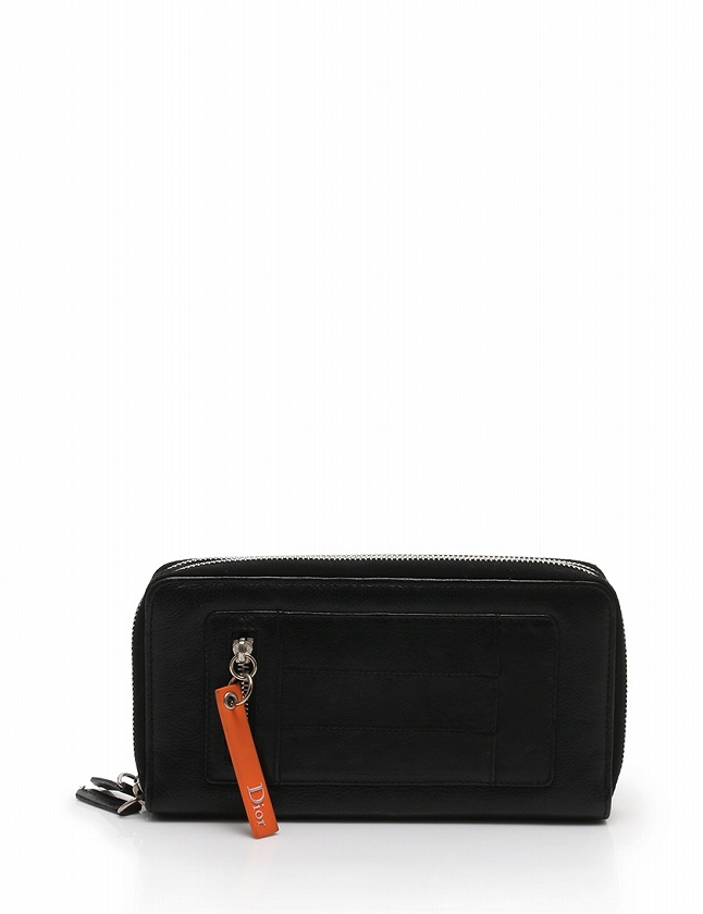 クリスチャンディオール 財布 レディース ファスナー長財布 ブラック