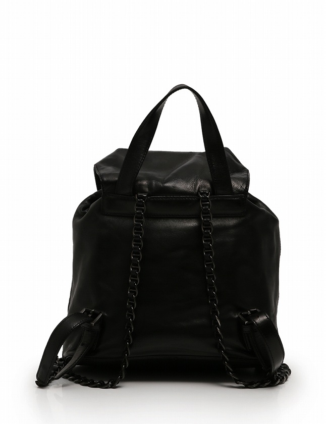プラダ PRADA リュック バックパック 黒 ブラック レザー NAPPA CATENA 