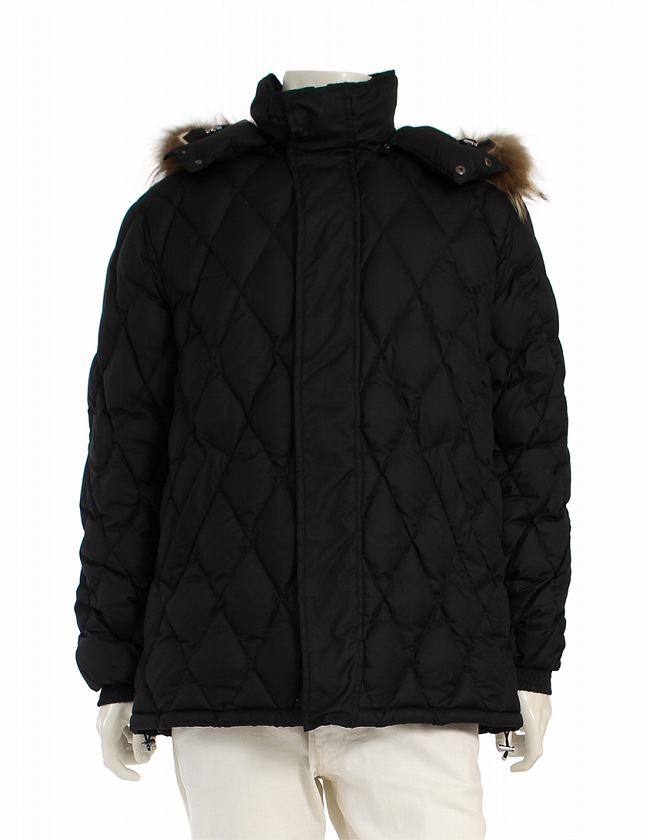 モンクレール MONCLER ダウンコート 黒 ブラック 茶タグ M アウター 