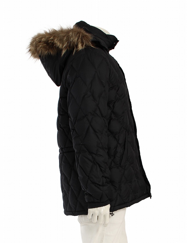 モンクレール MONCLER ダウンコート 黒 ブラック 茶タグ M アウター 