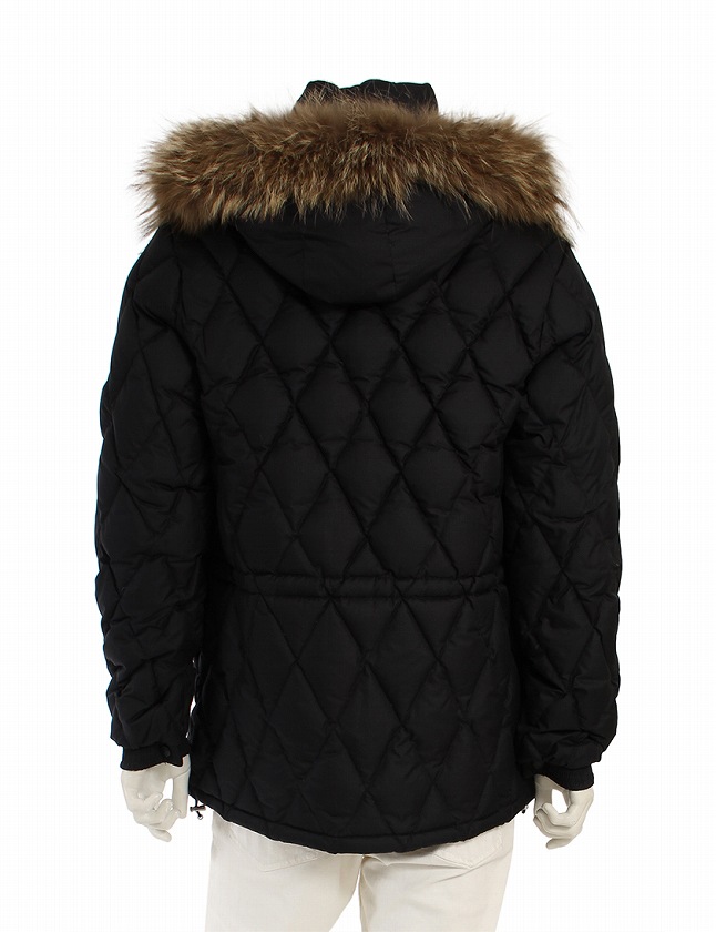 モンクレール MONCLER ダウンコート 黒 ブラック 茶タグ M アウター 