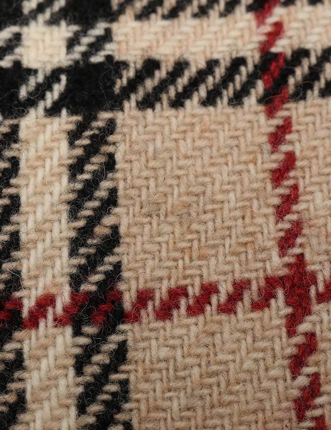 バーバリー BURBERRY ロングコート ベージュ 黒 赤 M アウター