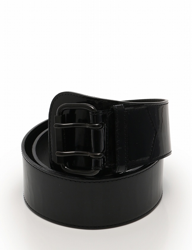 バーバリー BURBERRY ベルト 革ベルト ダブルピン 黒 ブラック 小物