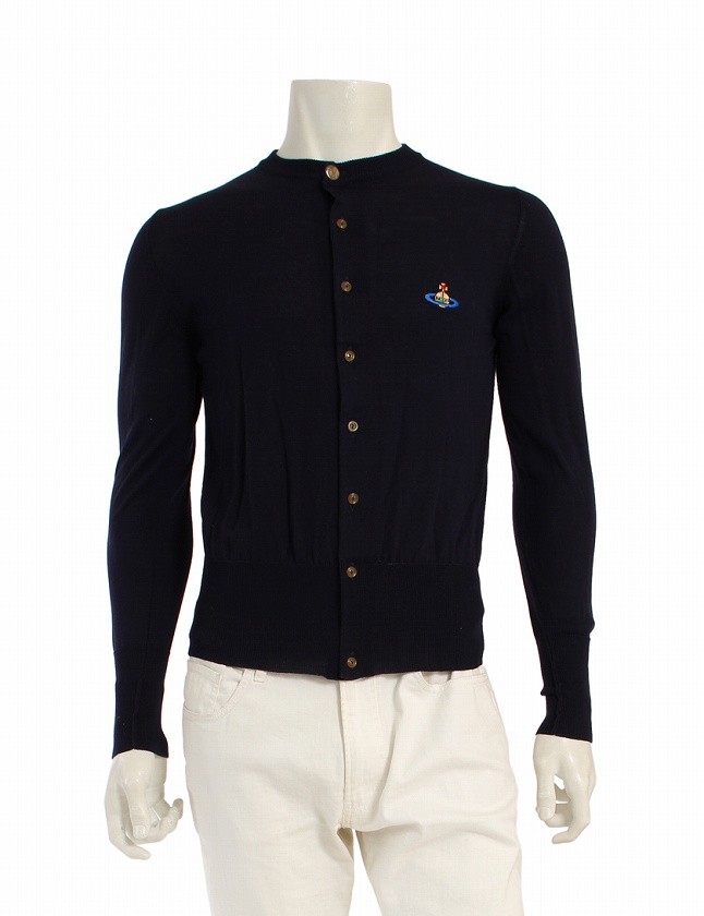 Vivienne Westwood - VivienneWestwood オーヴ　カーディガン　ネイビー　綿ニット ヴィヴィアンウエストウッドマン Vivienne Westwood MAN