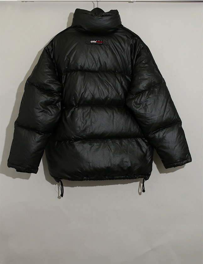 トミーヒルフィガー TOMMY HILFIGER ダウンジャケット ダークグレー 黒 