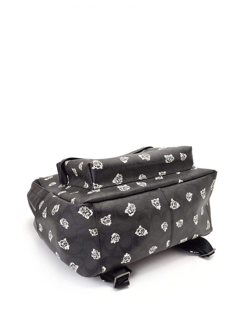 コーチ COACH バックパック リュック シグネチャー 黒 ブラック バラ