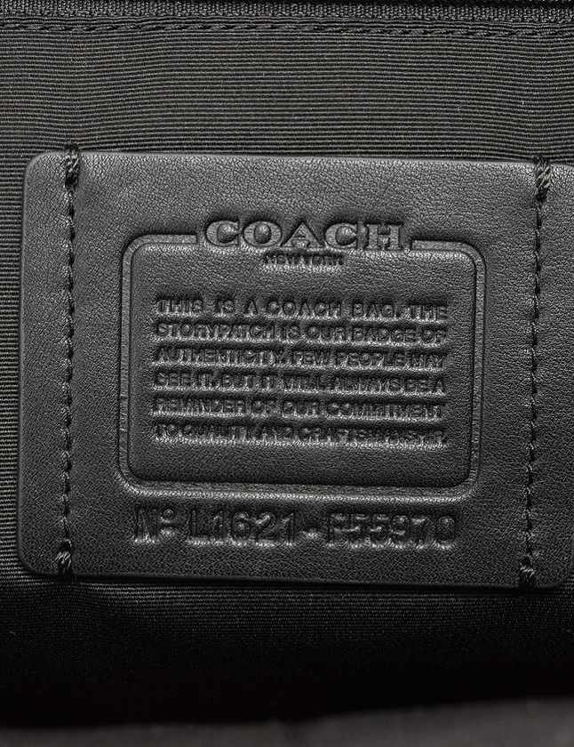コーチ COACH バックパック リュック シグネチャー 黒 ブラック バラ