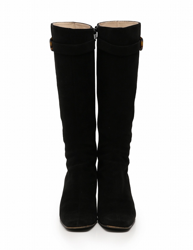 Salvatore Ferragamo ブラックロングブーツ 7.5 【公式通販】