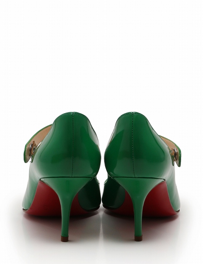 クリスチャンルブタン Christian louboutin パンプス ヒール 緑 
