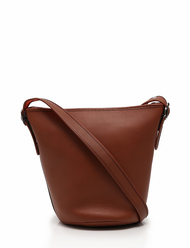 コーチ COACH ショルダーバッグ ミニダッフル 茶色 ブラウン レザー 