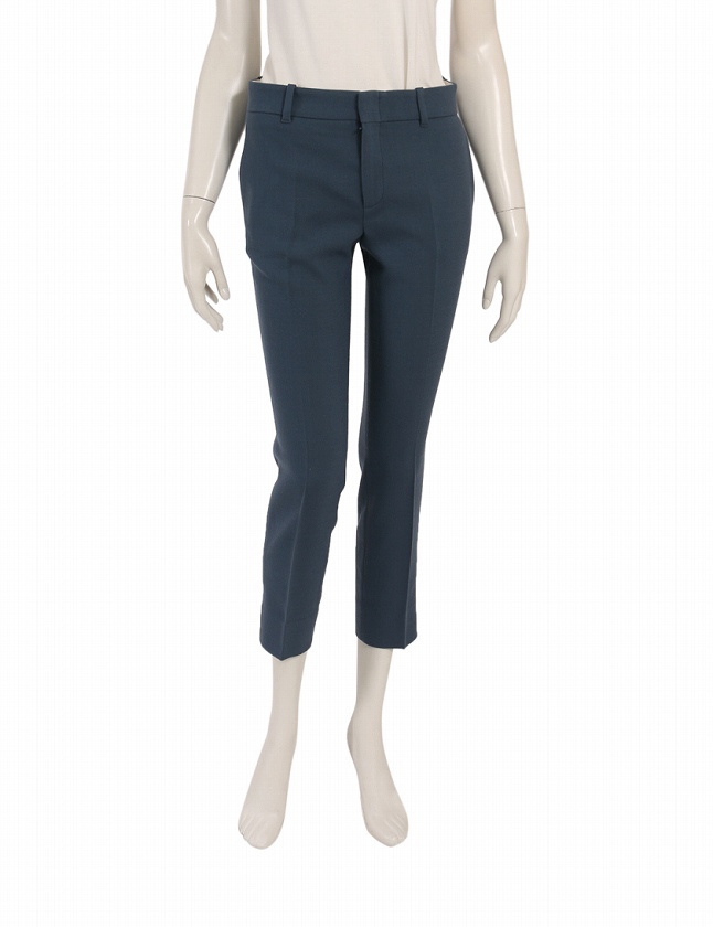 グッチ GUCCI セットアップ スーツ ジャケット パンツ ブルーグレー XS  