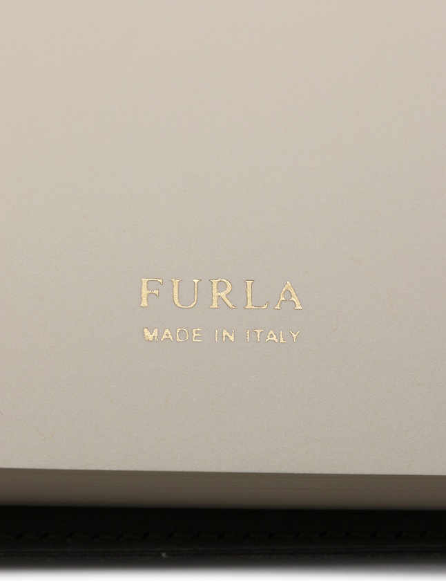 FURLA - フルラ　ノート　手帳カバー？ フルラ FURLA ノートカバー 手帳カバー シルバー ダークグレー