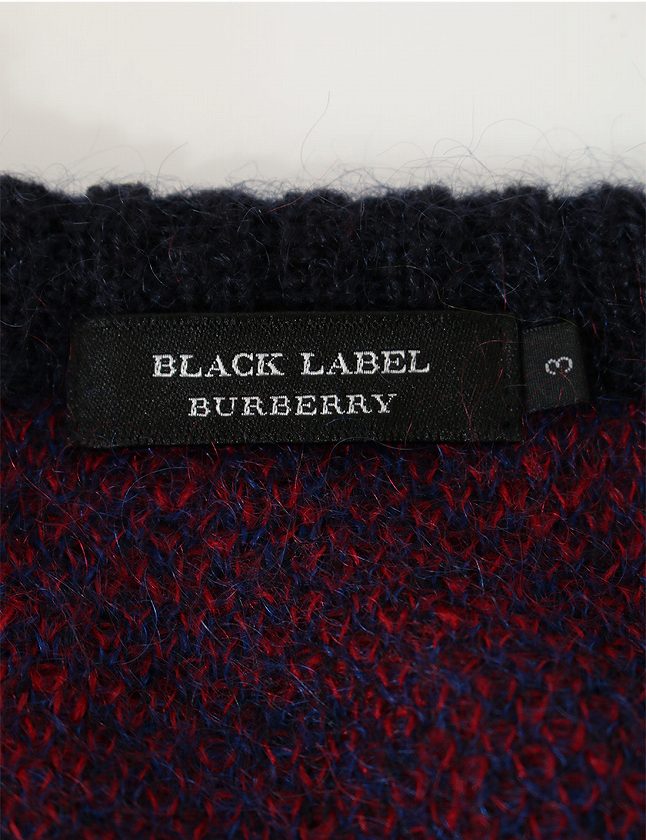 バーバリーブラックレーベル BURBERRY BLACK LABEL ニット セーター 赤