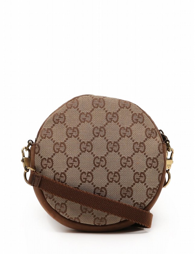 グッチ GUCCI ショルダーバッグ ポシェット ベージュ GGキャンバス 