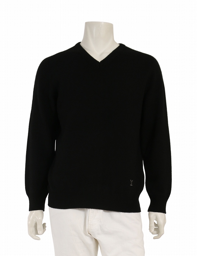 ルイヴィトン黒カシミヤニット LOUIS VUITTON - ルイヴィトン 長袖  