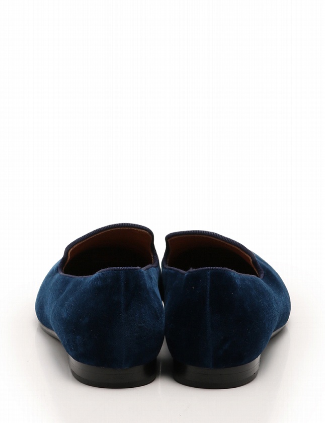 ラルフローレン RALPH LAUREN オペラシューズ スリッポン ネイビー 紺