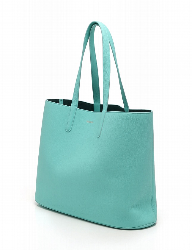 ティファニー Tiffany Co トートバッグ ショルダーバッグ ショッパー ティファニーブルー 水色 レザー 保存袋 ポーチ付き レディース 114 201801121792 ベクトルパーク