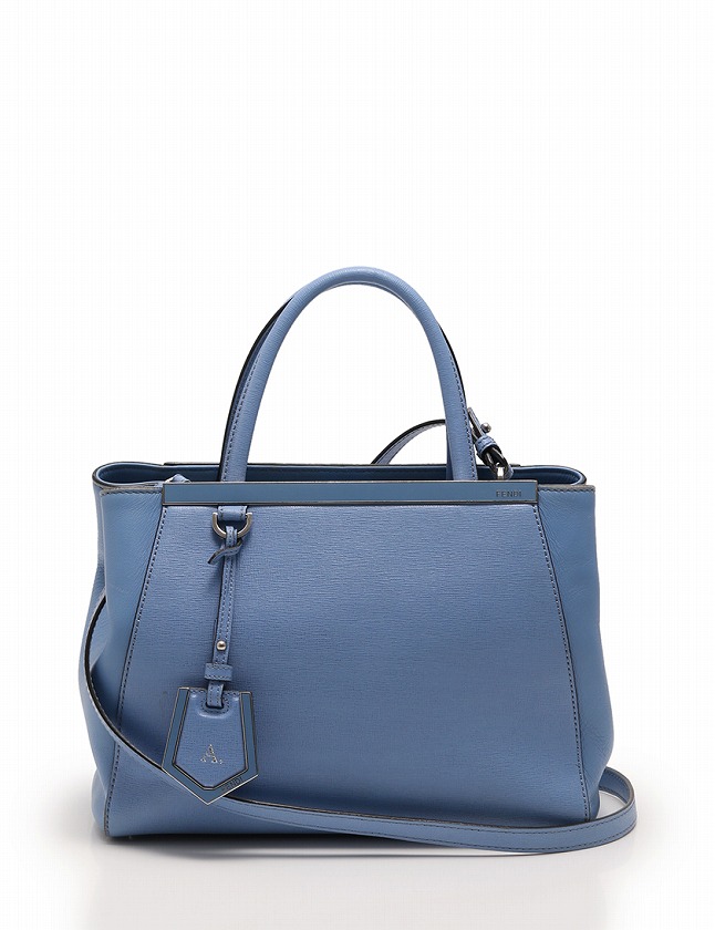 フェンディ FENDI ハンドバッグ プチトゥージュール 水色 ライトブルー  