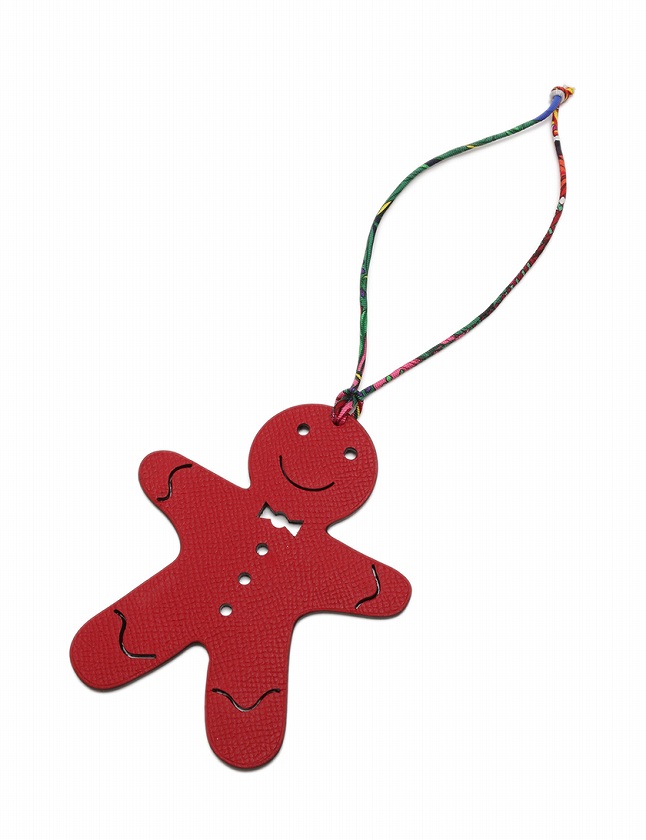 エルメス HERMES チャーム プティアッシュ ジンジャーブレッド 黒 赤