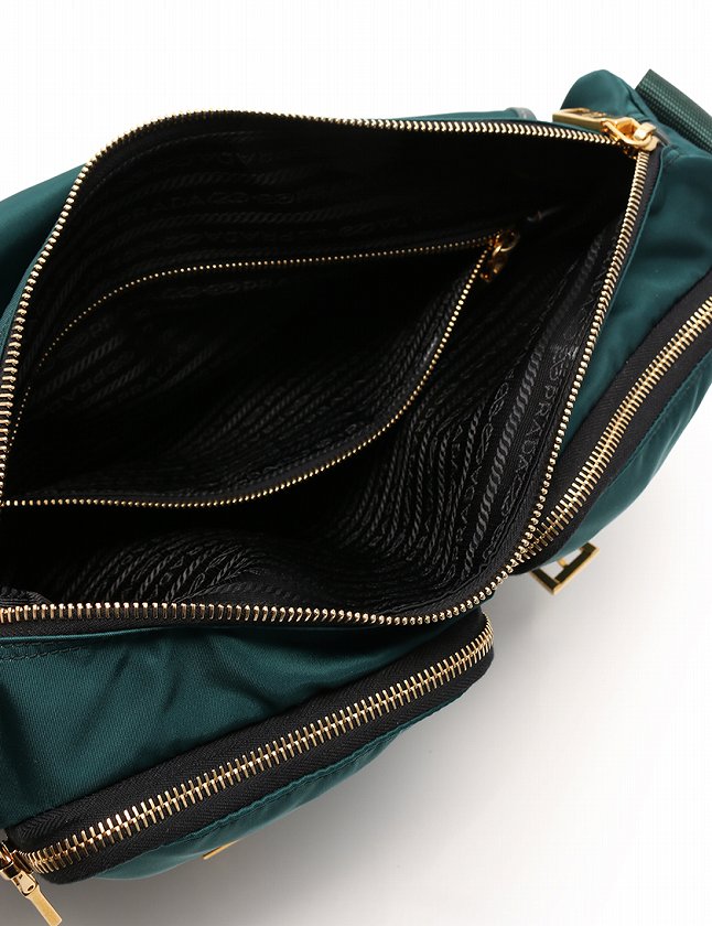 プラダ PRADA ショルダーバッグ メッセンジャーバッグ ダークグリーン 
