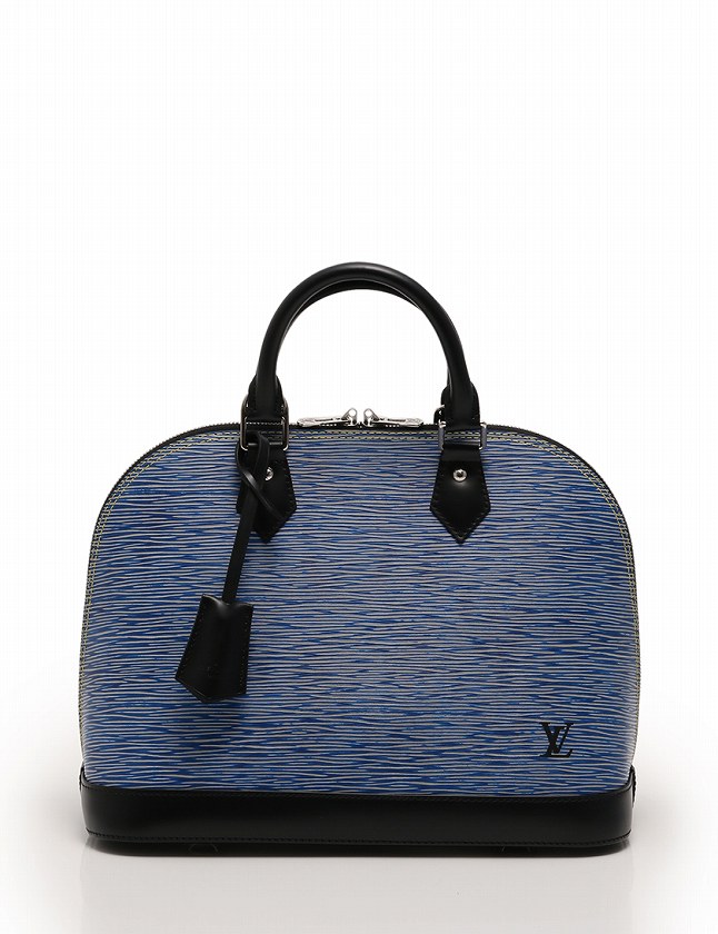 ルイヴィトン LOUIS VUITTON ハンドバッグ アルマ PM エピ デニム 青 