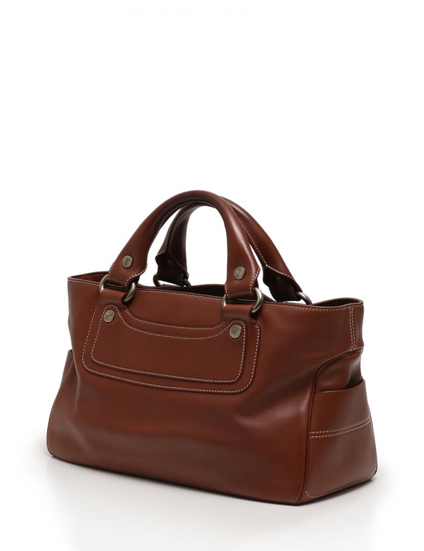 CELINE ブギーバッグ 総柄 ハンドバッグ ブラウン ホワイ CELINE ブギーバッグ 総柄 ハンドバッグ ブラウン ホワイ - メルカリ