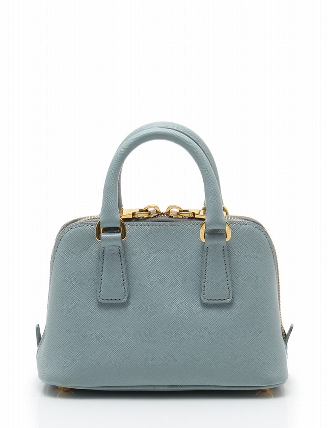 プラダ PRADA ハンドバッグ ショルダーバッグ ミニ 水色 ライトブルー 