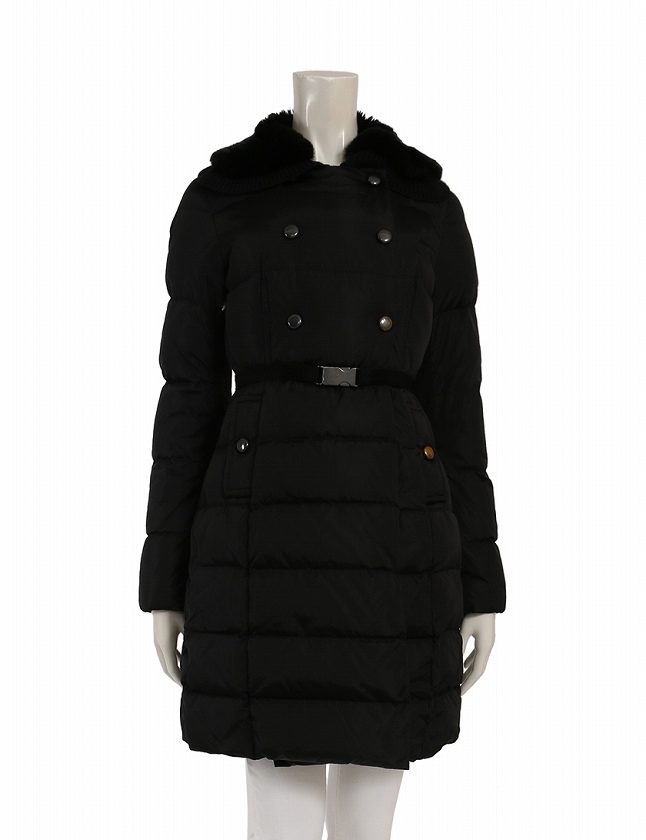 モンクレール MONCLER ダウンコート ロングコート 黒 ブラック XXS  